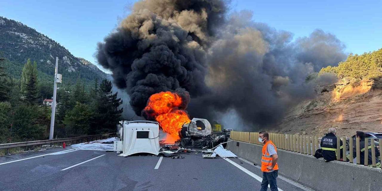 Adana-pozantı Otoyolunda Tır Yandı: Ulaşım Trafiğe Kapandı