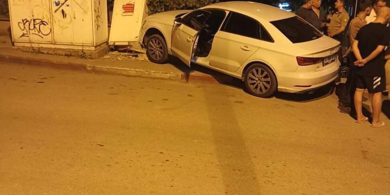 "Dur" İhtiarına Uymayarak Kaçan Sürücü Kaza Yapınca Yakalandı