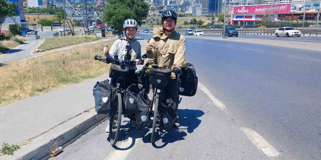 Portekiz’den Çin’e Bisiklet Yolculuğu: Türkiye’ye Gelen Çinli Çift 108 Günde 6 Bin Kilometre Pedal Çevirdi