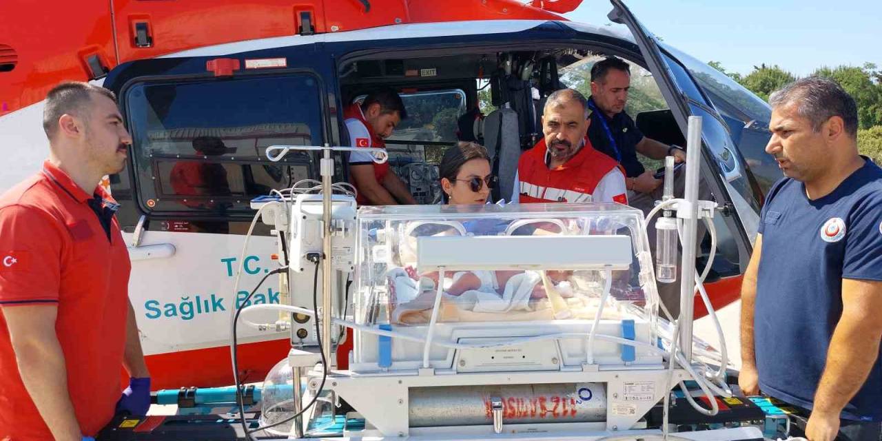 Ambulans Helikopter Yeni Doğan Bebek İçin Havalandı