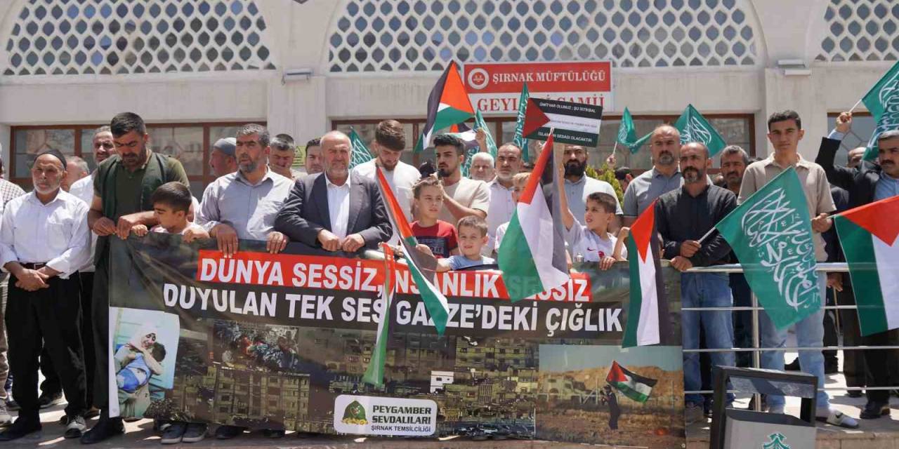 Şırnak’ta İsrail’e Tepki