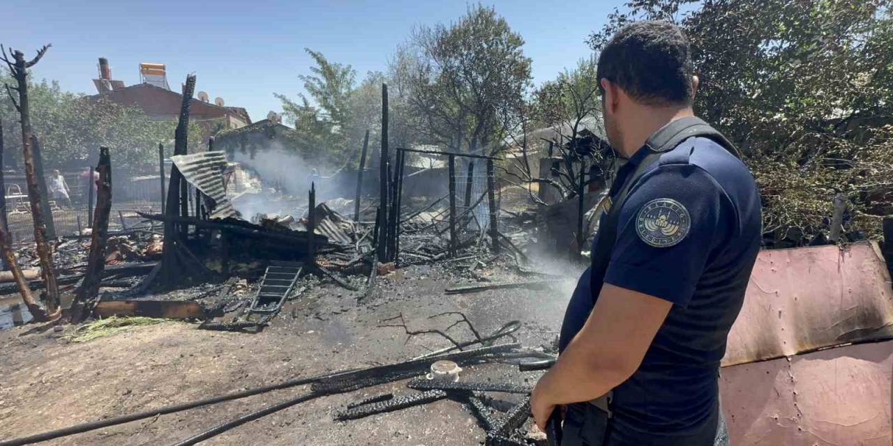 Elazığ’da Ahır Ve Kümes Yangını: 15 Keçi, 29 Tavuk Telef Oldu