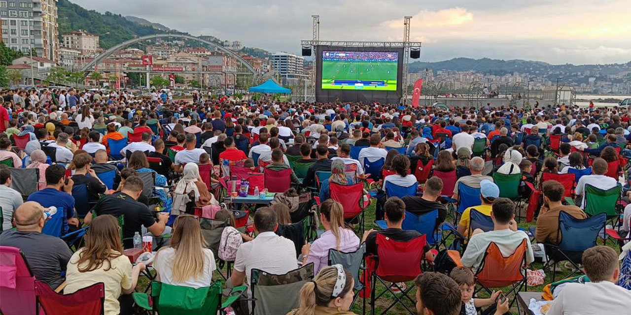 Rize'de Dev Ekrandan EURO 2024 Heyecanı!