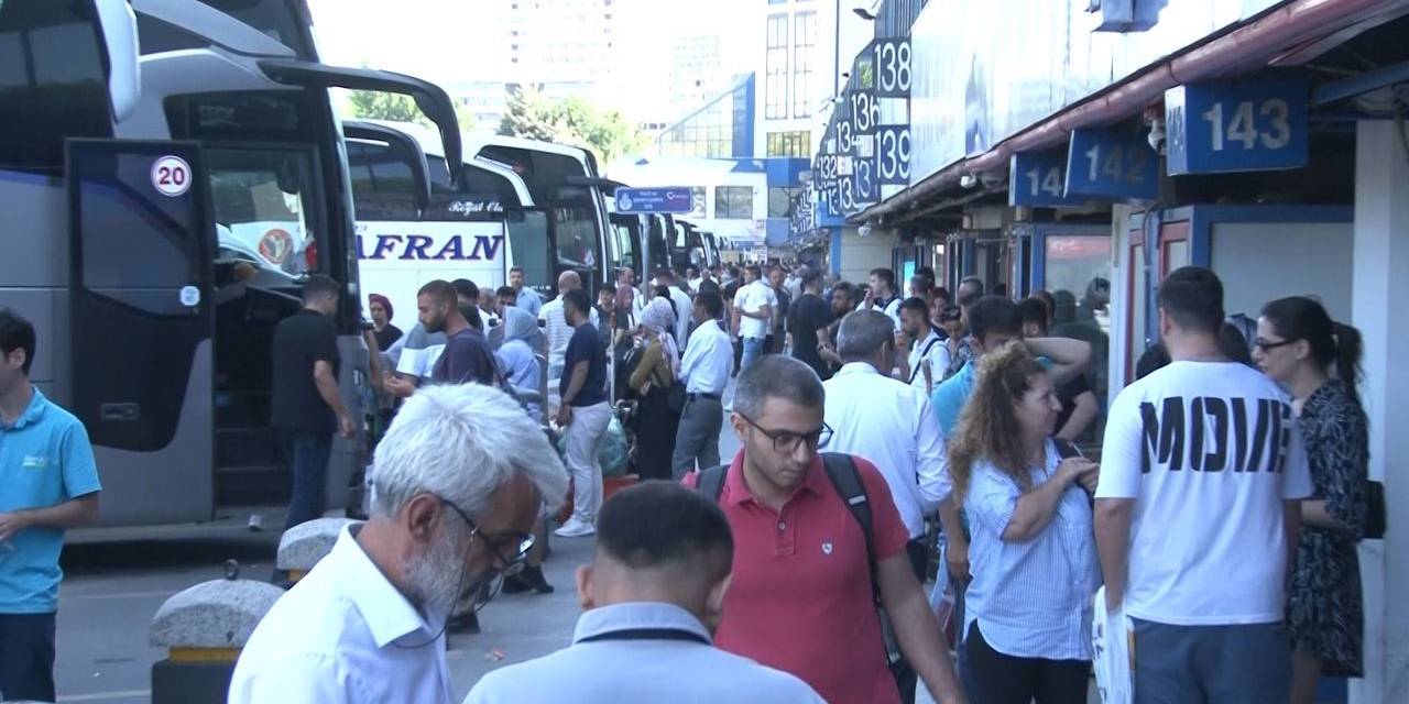 15 Temmuz Demokrasi Otogarı’nda Bayram Dönüşü Yoğunluğu