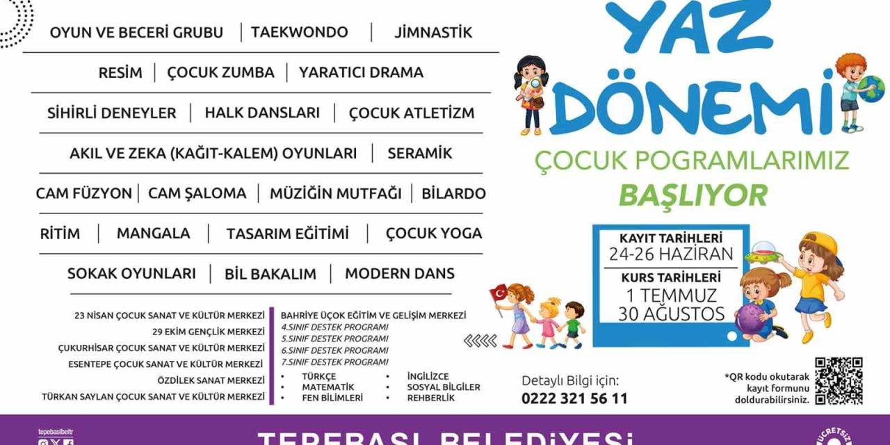 Çocuk Programları, Destek Programları Ve Oyun Grupları İçin Kayıtlar Başlıyor