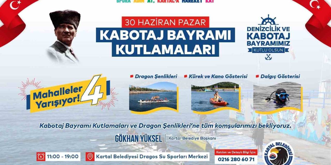 Kartal Belediyesi’nden ‘Kabotaj Bayramı’nın Ruhuna Yakışır Kutlama