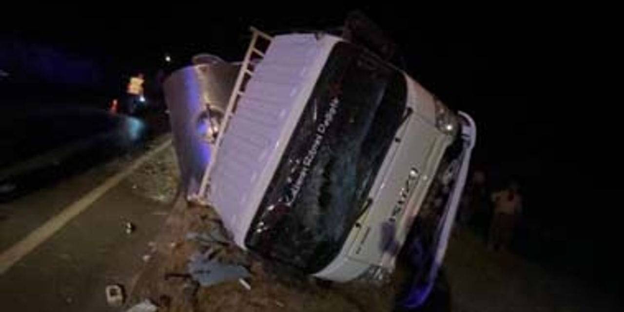 Çine’de Süt Kamyonu Devrildi: 4 Yaralı