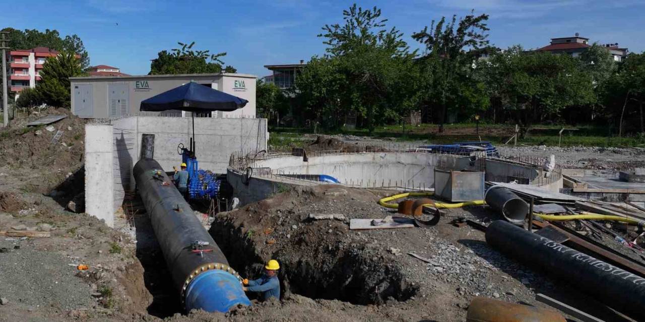 Terme’de Yağmur Suyu Problemi Çözülüyor
