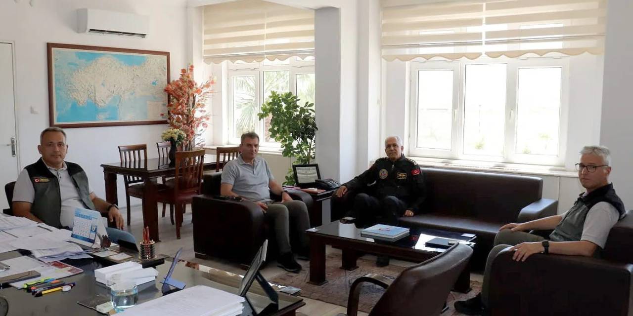 Muğla Orman Bölge Müdürü Ülküdür, Aydın Jandarma Filo Komutanı Ergin İle Görüştü