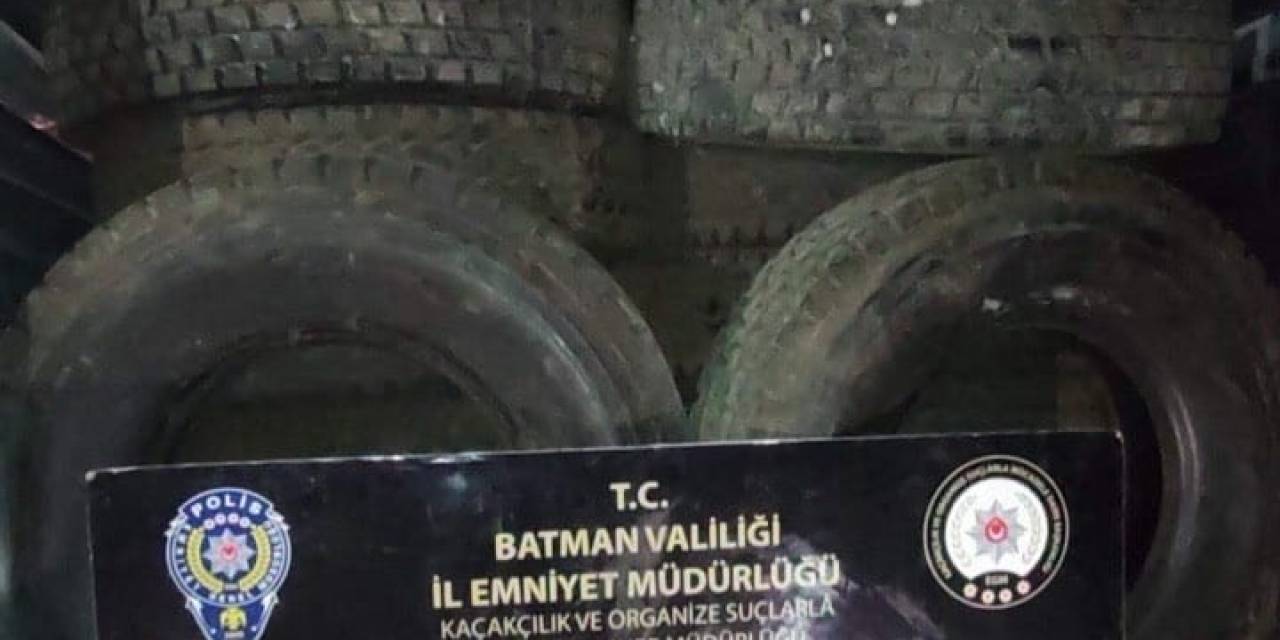 Batman’da Durdurulan Araçta Kaçak Lastik Ele Geçirildi