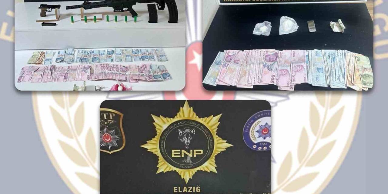 Elazığ’da Uyuşturucu Tacirlerine Operasyon: 5 Gözaltı