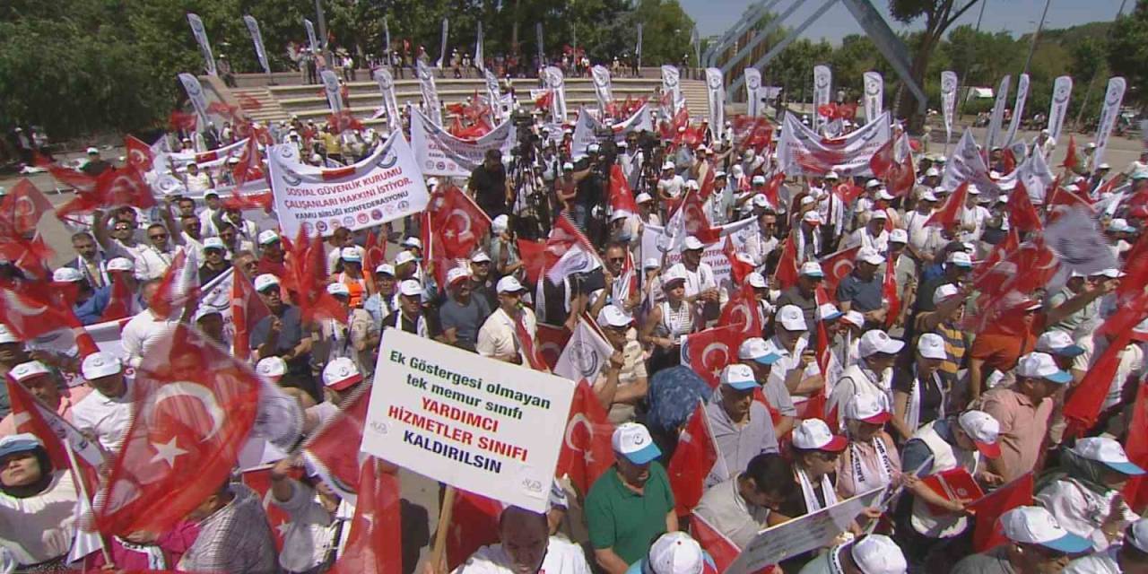 Kamu Birliği Konfederasyonundan "Büyük Devlet Memurları Mitingi"