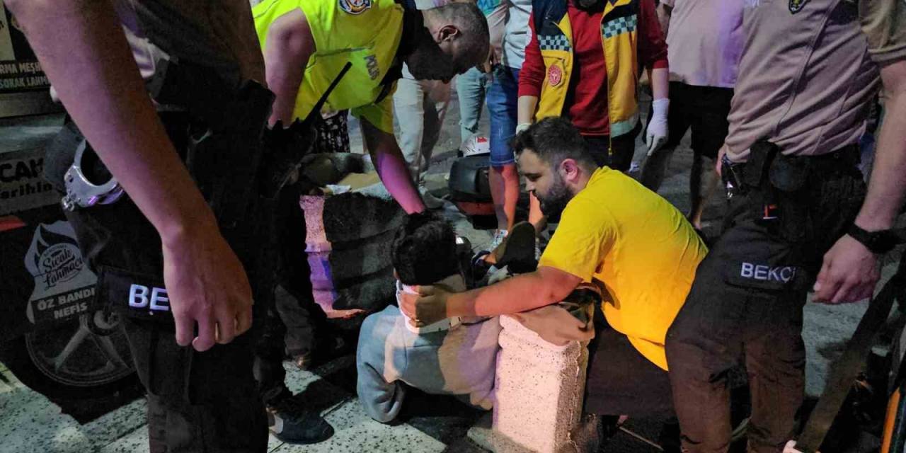 Bandırma’da Motosiklet Kazası Kamerada