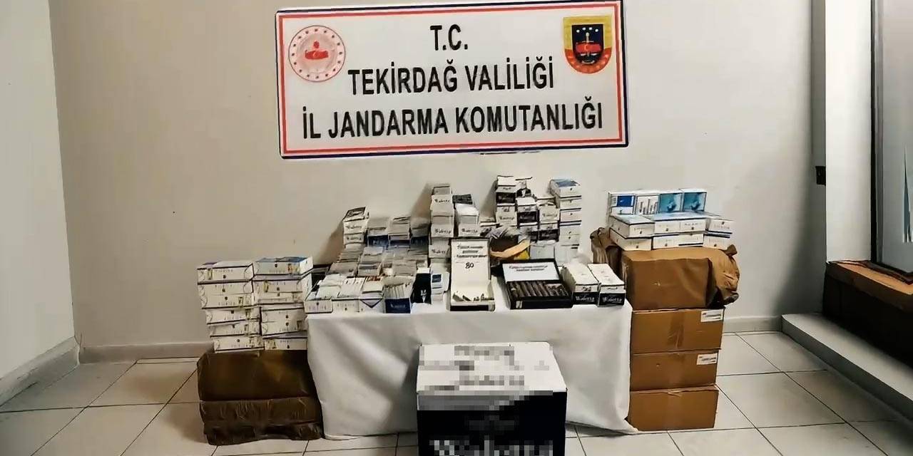 Tekirdağ’da Kaçak Tütün Operasyonu: Binlerce Paket Ele Geçirildi