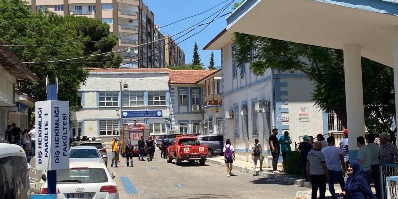 Adü Diş Hekimliği Fakültesi’nde Yangın Paniği