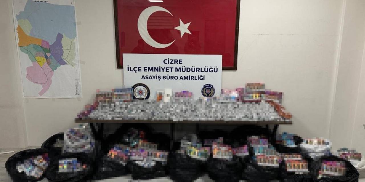 Şırnak’ta 5 Milyon Değerinde Elektronik Sigara Ele Geçirildi
