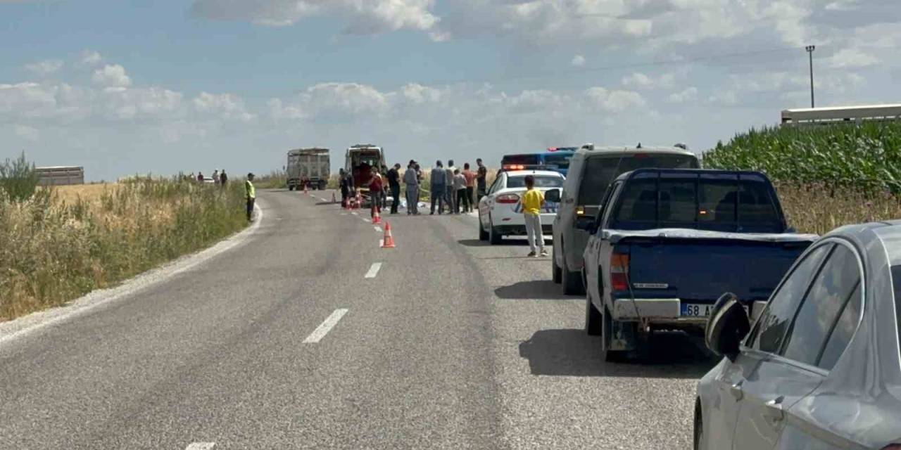 Aksaray’da Kamyonet İle Çarpışan Motosiklet Sürücüsü Öldü