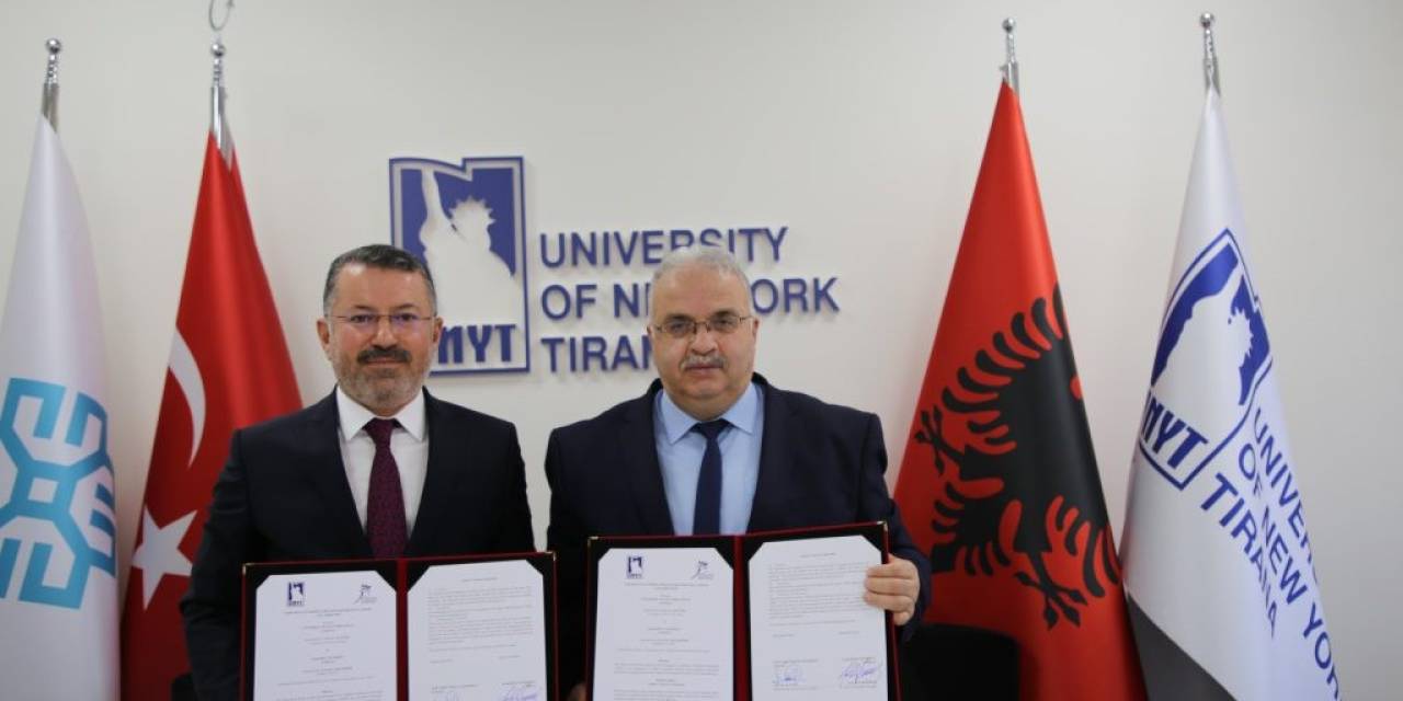 Kbü İle Tiran New York Üniversitesi Arasında İş Birliği Protokolleri İmzalandı