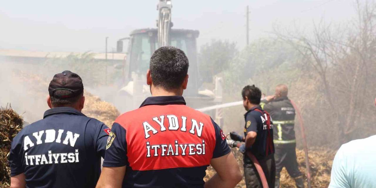 Koçarlı’da Saman Deposu Yangını Korkuttu