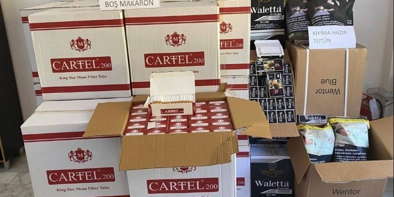 Aydın’da 360 Bin Boş Makaron Ele Geçirildi