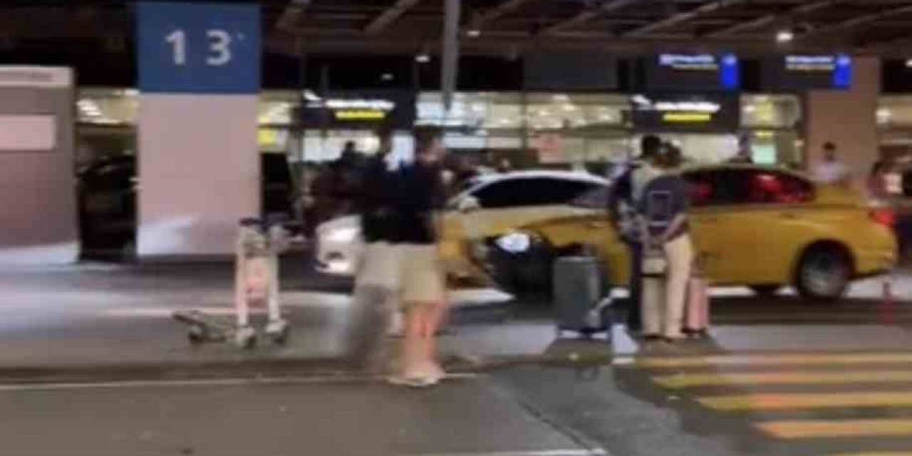 Sabiha Gökçen’de Taksi Terörü: Önüne Gelen Her Şeye Çarptı