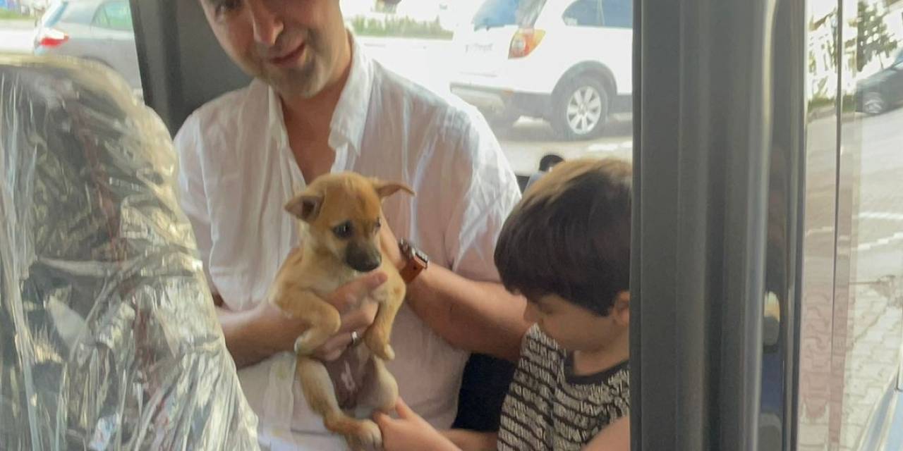 Konya’da Otomobilin Motor Kısmına Giren Yavru Köpeği İtfaiye Kurtardı