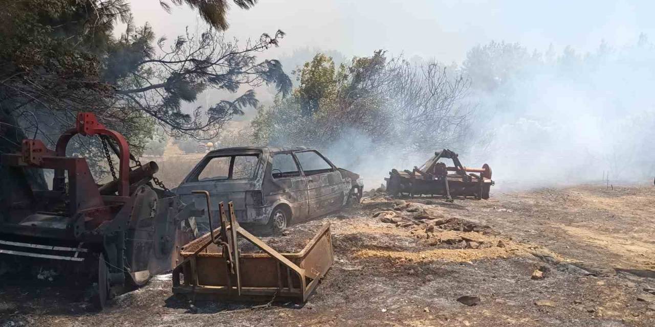 Antalya’da Orman Dışı Otluk Alanda Yangın