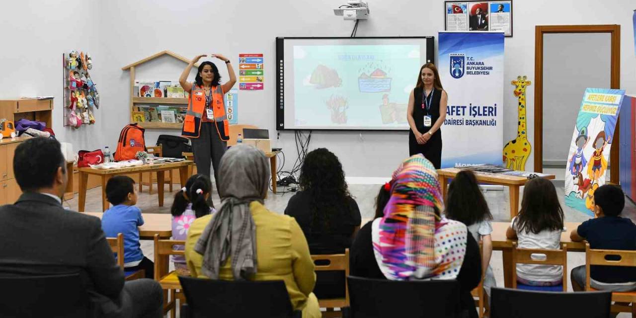 Ankara Büyükşehir Belediyesinden Okul Öncesi Çocuklara Afet Farkındalık Eğitimi