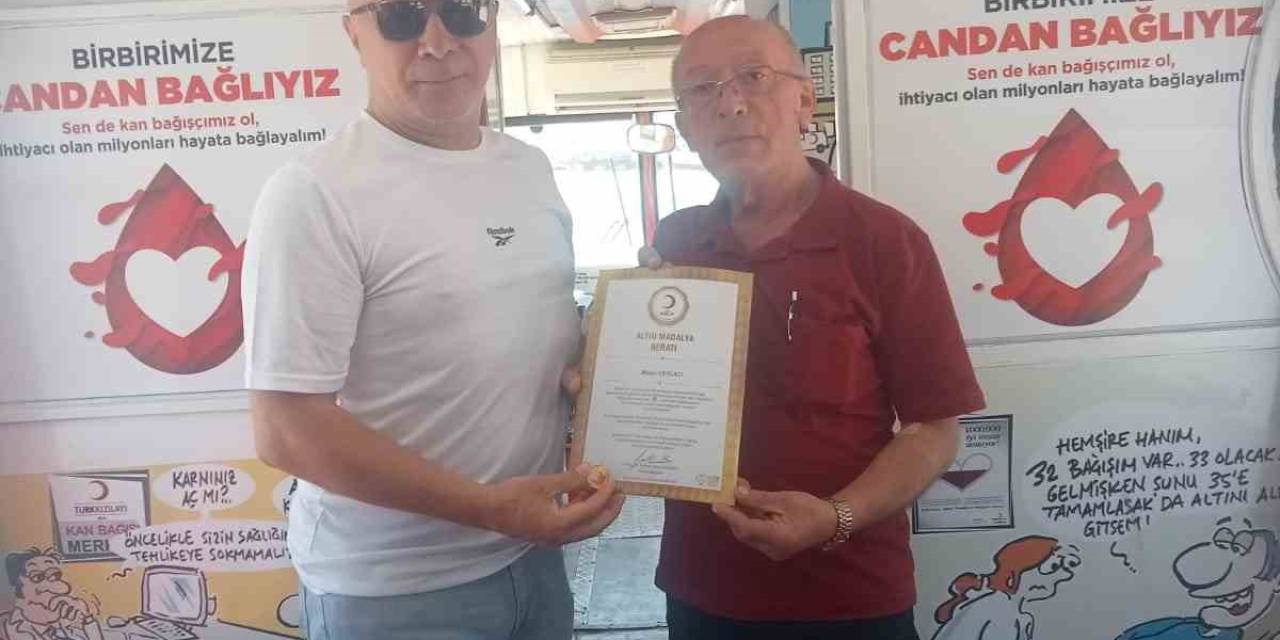 Türkeli’de 35 Kez Bağışta Bulunan Vatandaşa Madalya