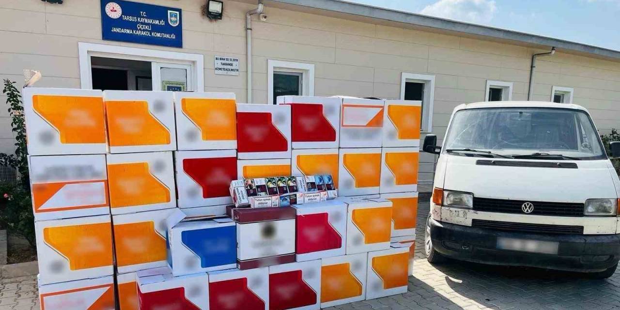 Mersin’de 1 Milyon 120 Bin Adet Kaçak Makaron Ele Geçirildi