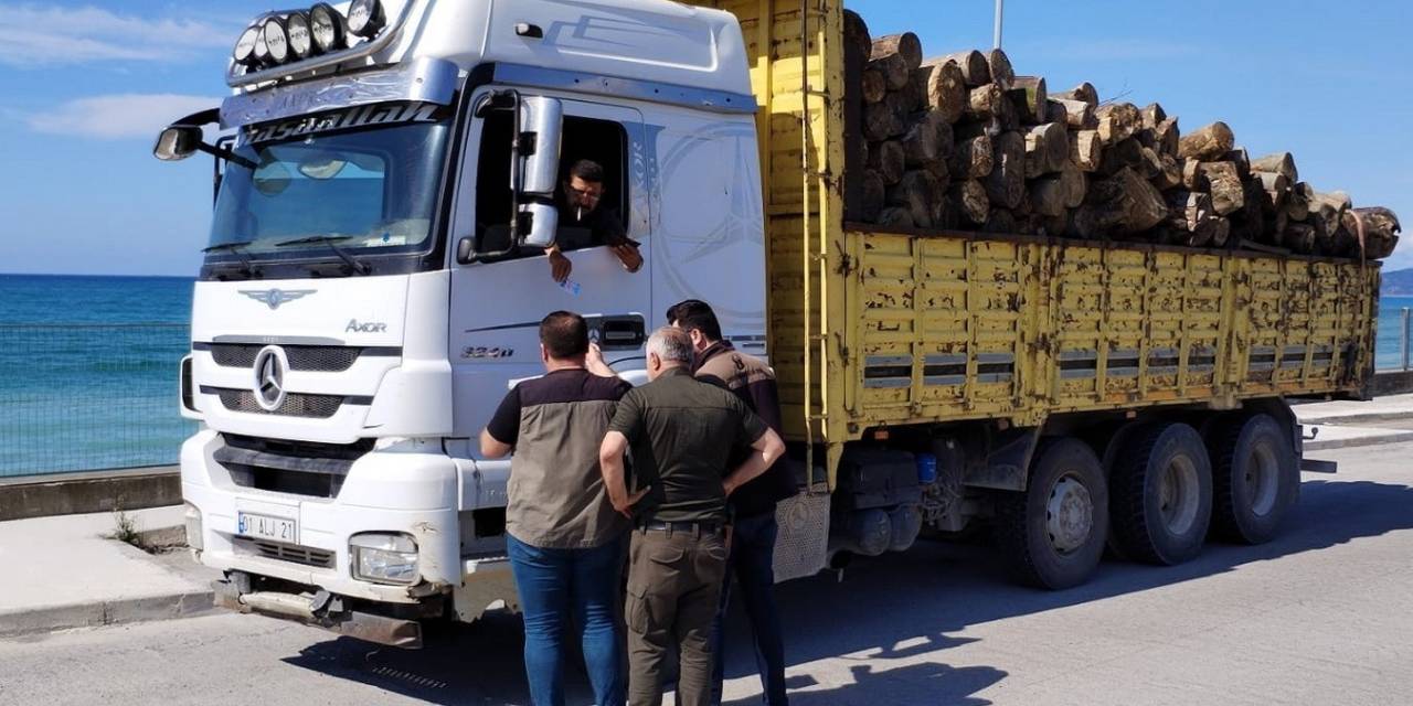 Akçakoca’da Orman Emvali Taşıyan Araçlar Kontrol Edildi