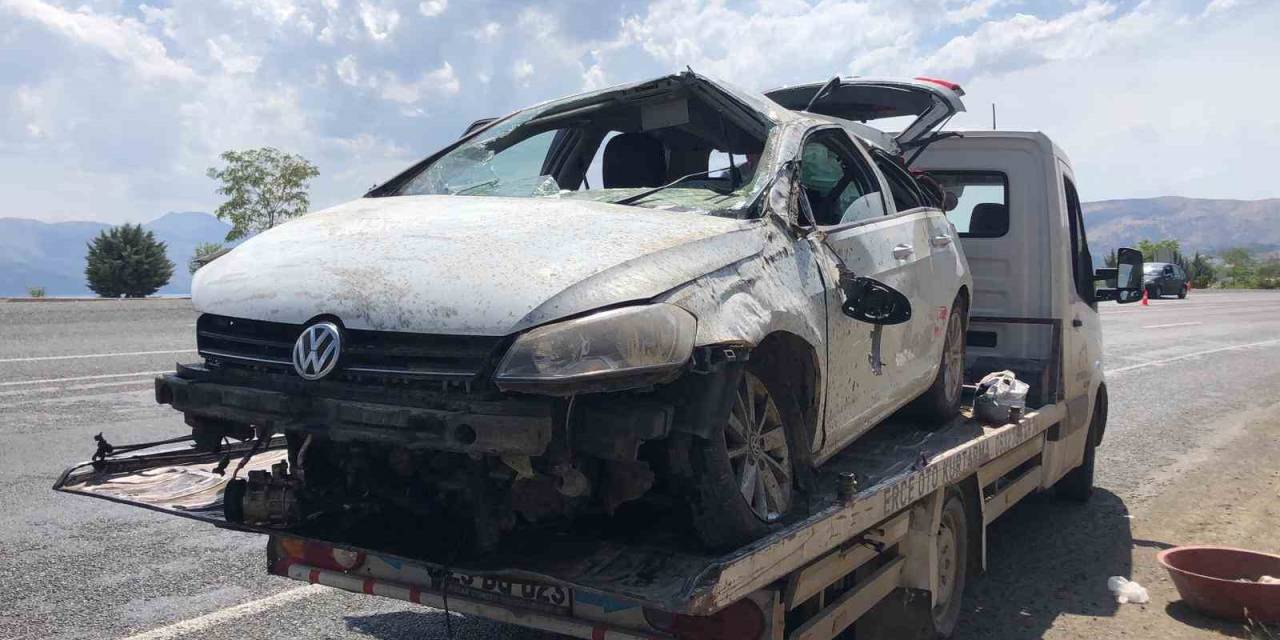 Elazığ’da Otomobil Takla Attı: 1 Yaralı