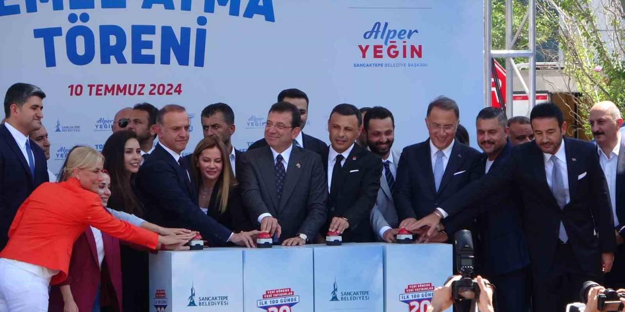 Sancaktepe’de ’ilk 100 Günde 20 Proje’ Kapsamında Toplu Temel Atma Töreni Düzenlendi