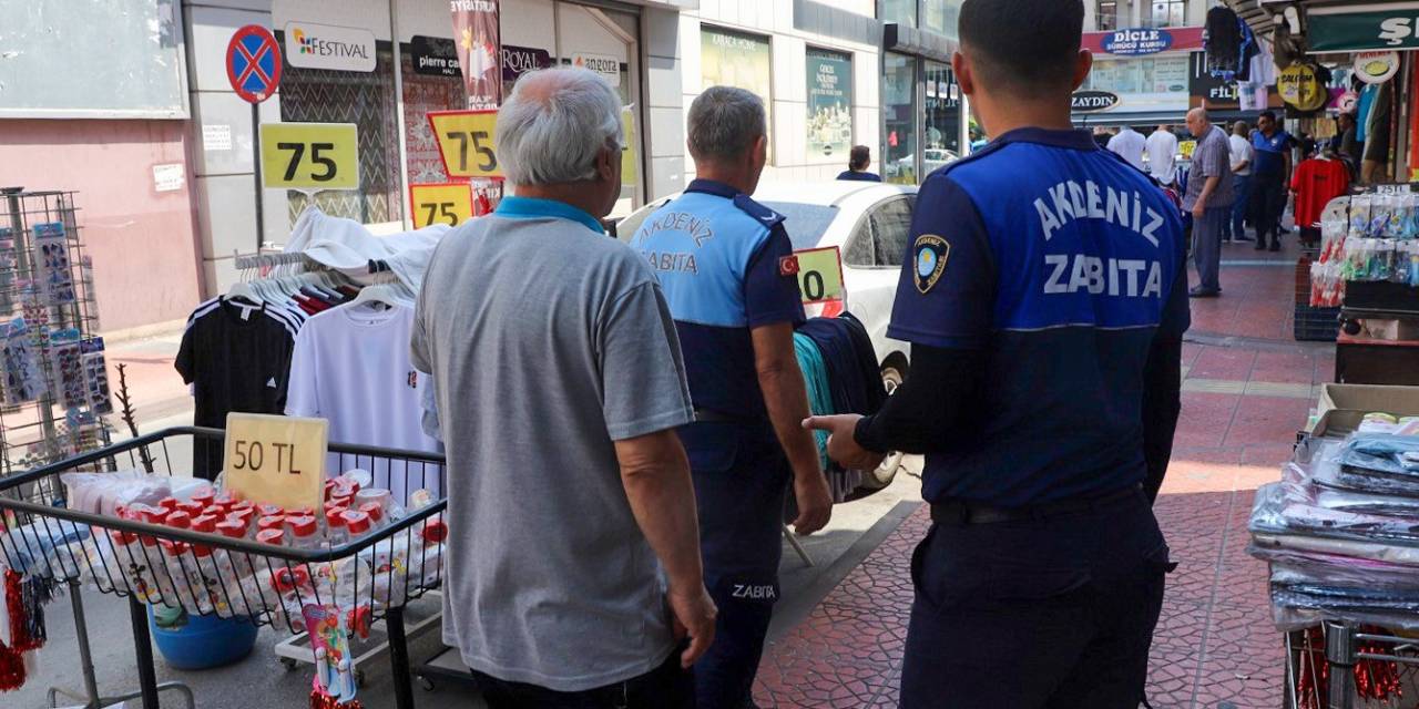 Mersin’de Kaldırım İşgali Denetimi