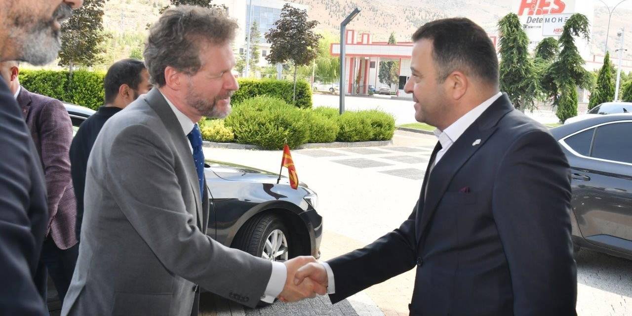 Kayseri Osb Yönetimi, Kuzey Makedonya Büyükelçisini Ağırladı