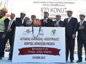 Başbakan Yardımcı Akdoğan Ve Bakan Güllüce Mamak’ta 870 Konutun Temel Atma Törenine Katıldı