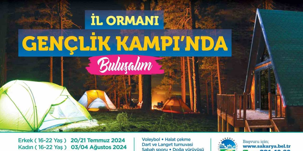 İl Ormanı’nda Gençlik Kampı İçin Başvurular Başladı