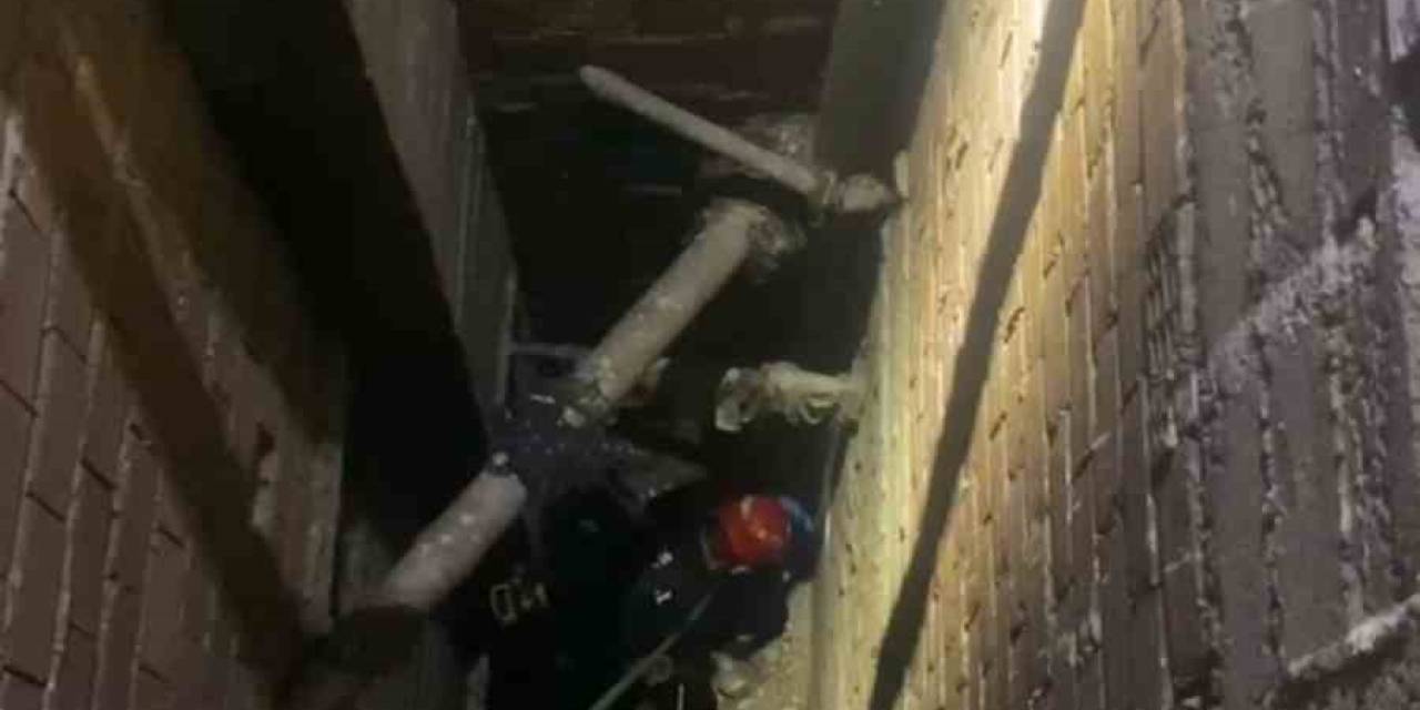 Film Sahnelerini Aratmayan Kedi Kurtarma Operasyonu Kamerada