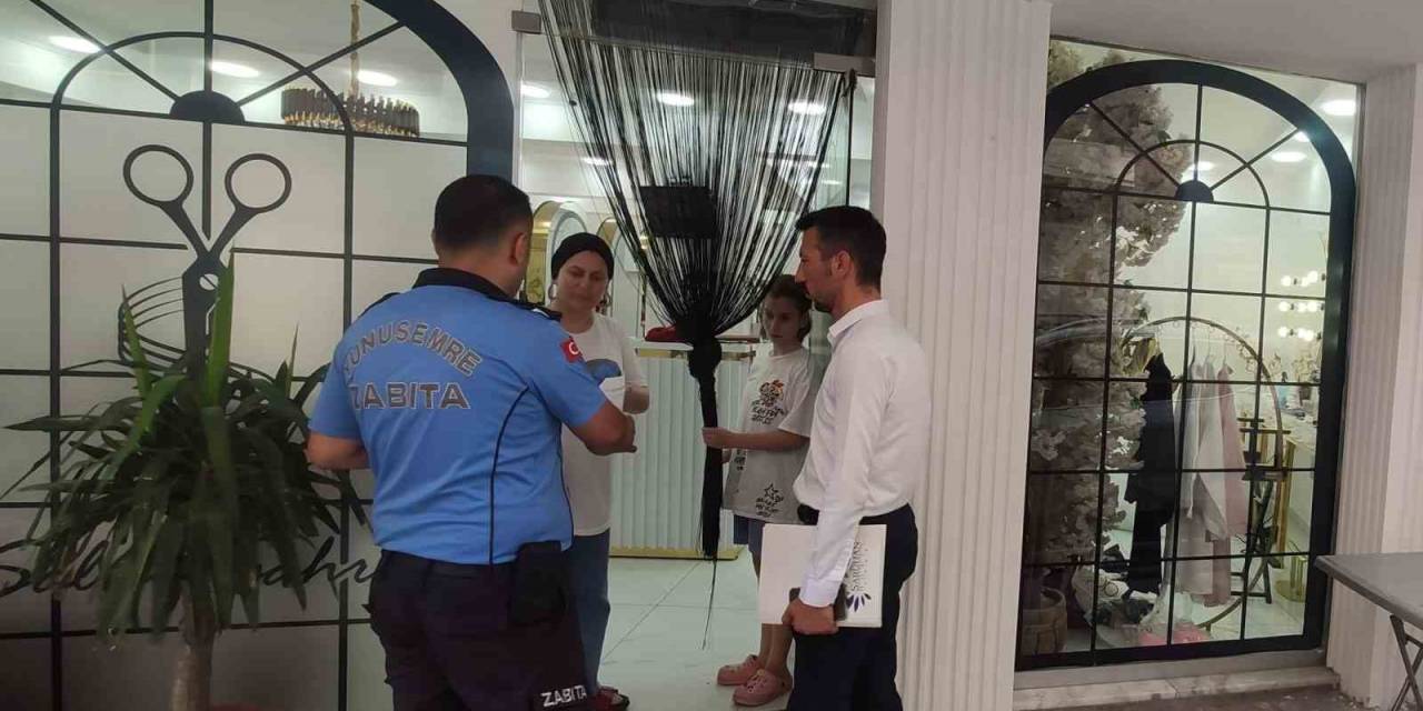 Manisa’da Berber Ve Kuaförlere Hafta Tatili Denetlemesi