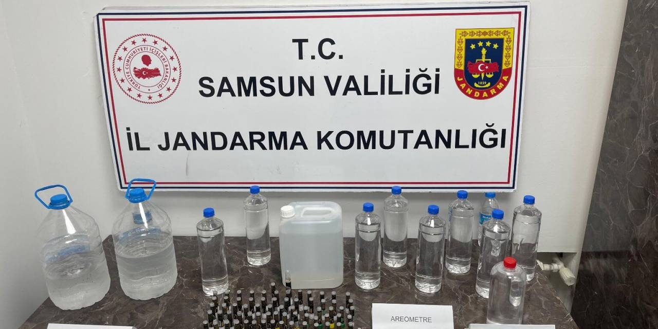 Sahte İçki Üreten Şahıs Jandarma Tarafından Yakalandı
