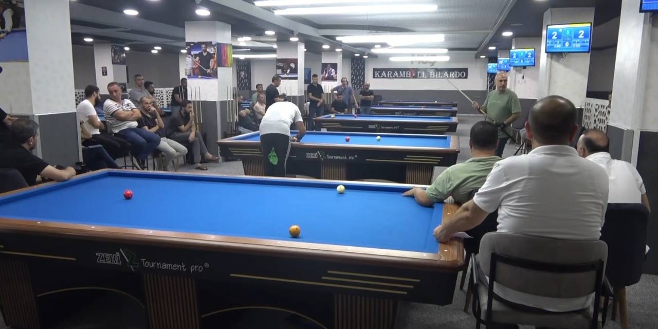 Muş’ta Düzenlenen Bilardo Turnuvasında Şampiyonlar Belli Oldu