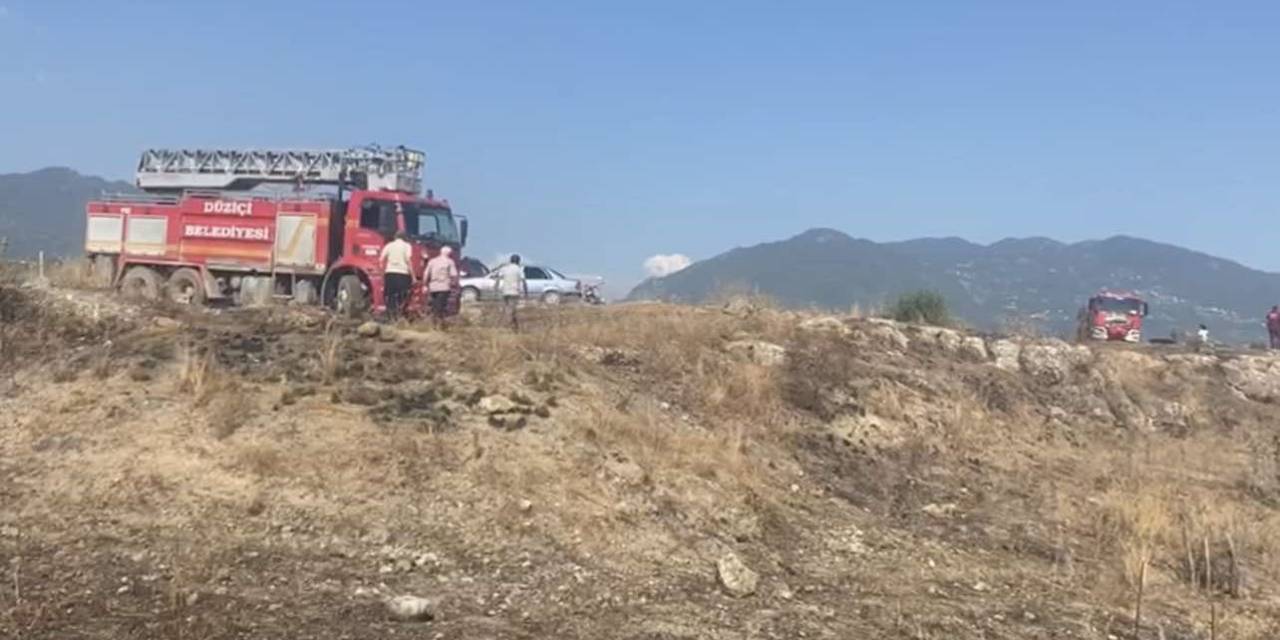 Osmaniye’de Makilik Alanda Çıkan Yangın Söndürüldü