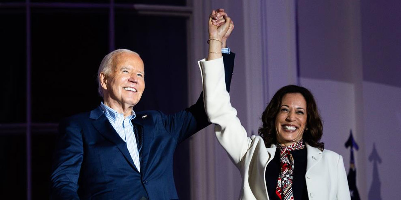 Biden'dan başkanlık yarışında yardımcısı Kamala Harris'e destek