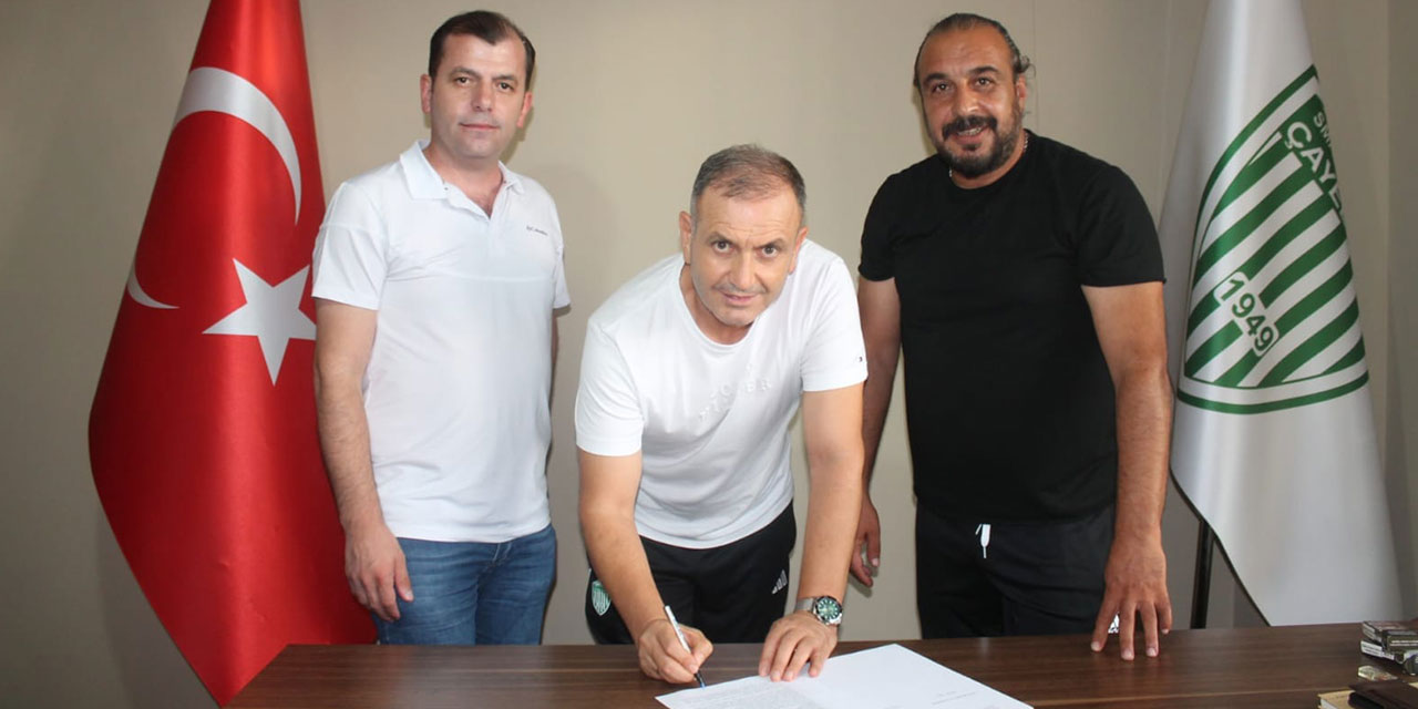 Çayelispor, teknik direktör Veyis Kanber ile sözleşme imzaladı