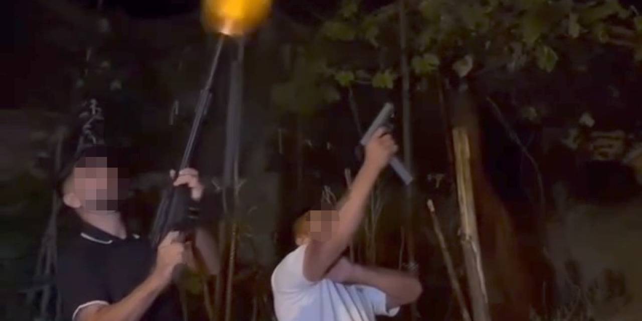 Beykoz’da Uzun Namlulu Silahlarla Asker Eğlencesi Kamerada