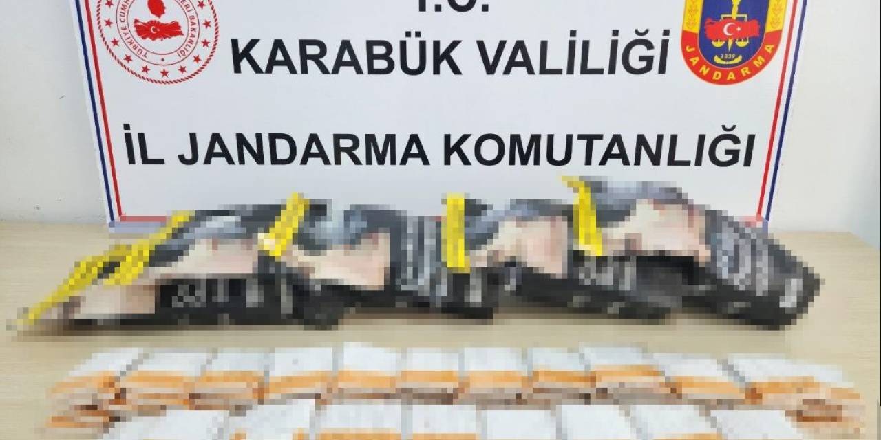Karabük’te Bin 700 Makaron Ve 3.5 Kilo Tütün Ele Geçirildi