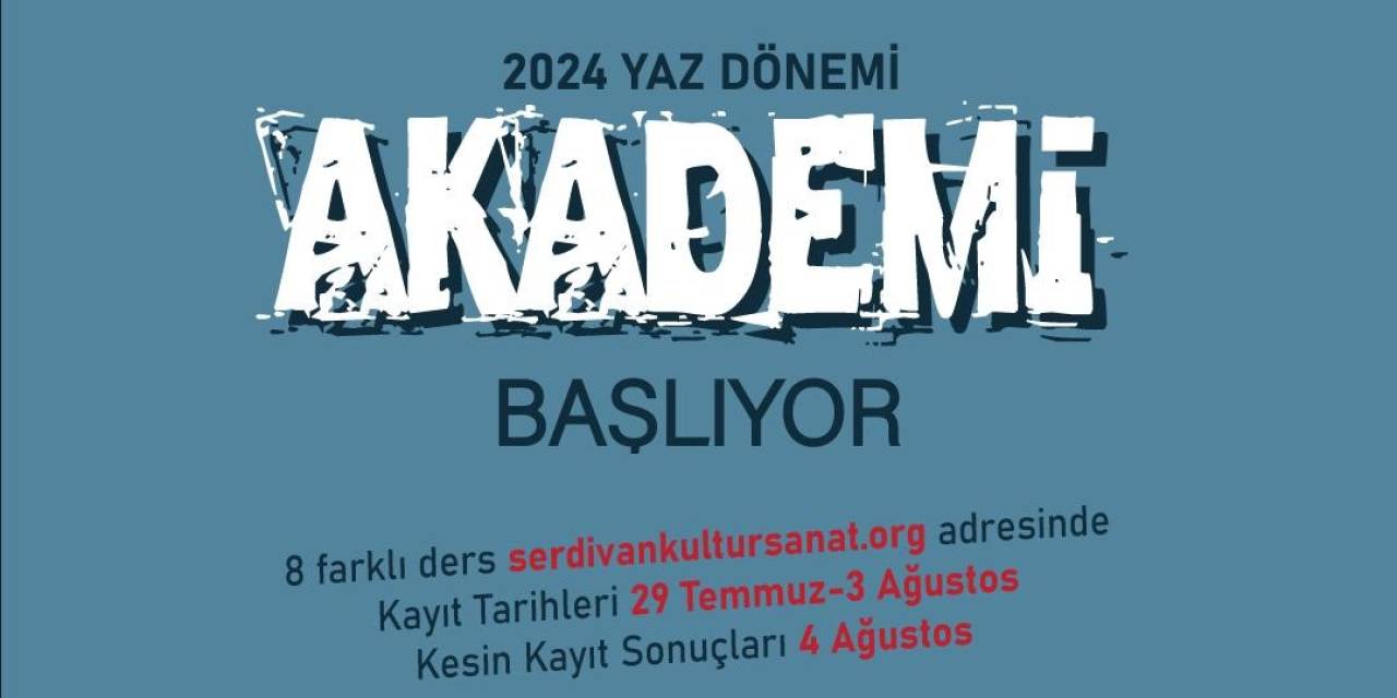 Serdivan Kültür Sanat’ta Akademi Başlıyor