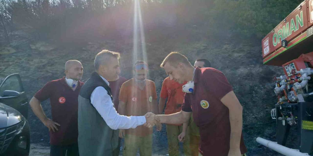 Erdek’teki Yangın Söndürüldü