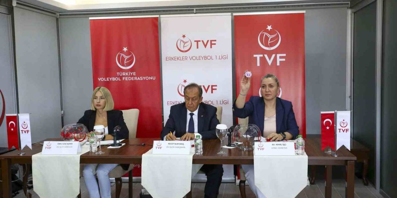 Erkekler Voleybol 1. Ligi’nde 2024-2025 Voleybol Sezonu Fikstürü Çekildi