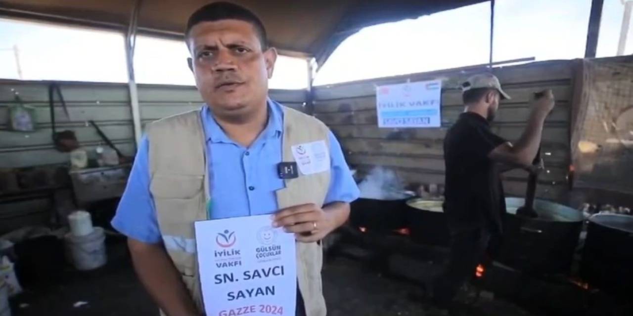 Savcı Sayan’dan, Gazze’ye Sıcak Yemek Yardımı